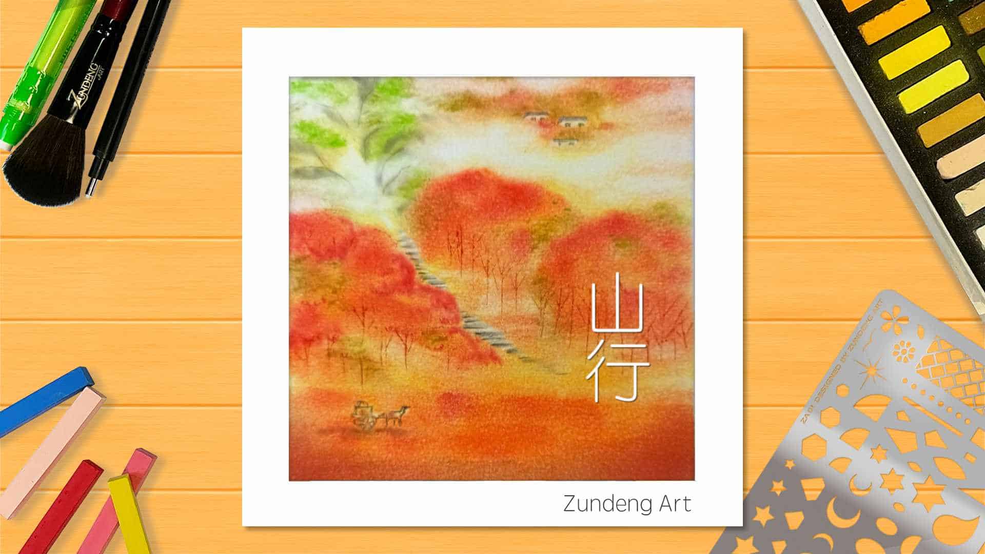 103 Passing the Mountains – Pastel Nagomi Art