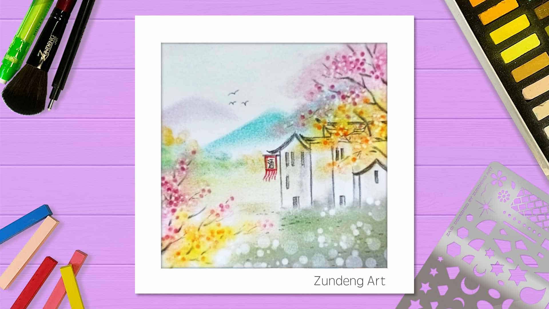 107 Early Winter – Pastel Nagomi Art