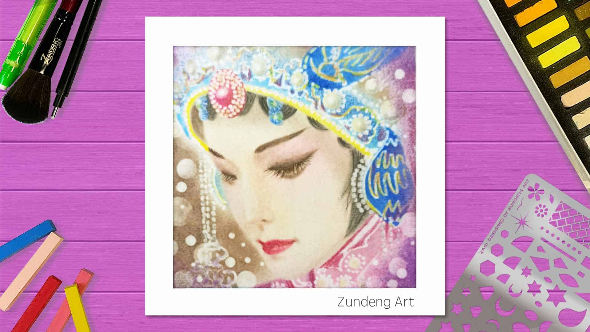110 Chinese Opera Actress – Pastel Nagomi Art