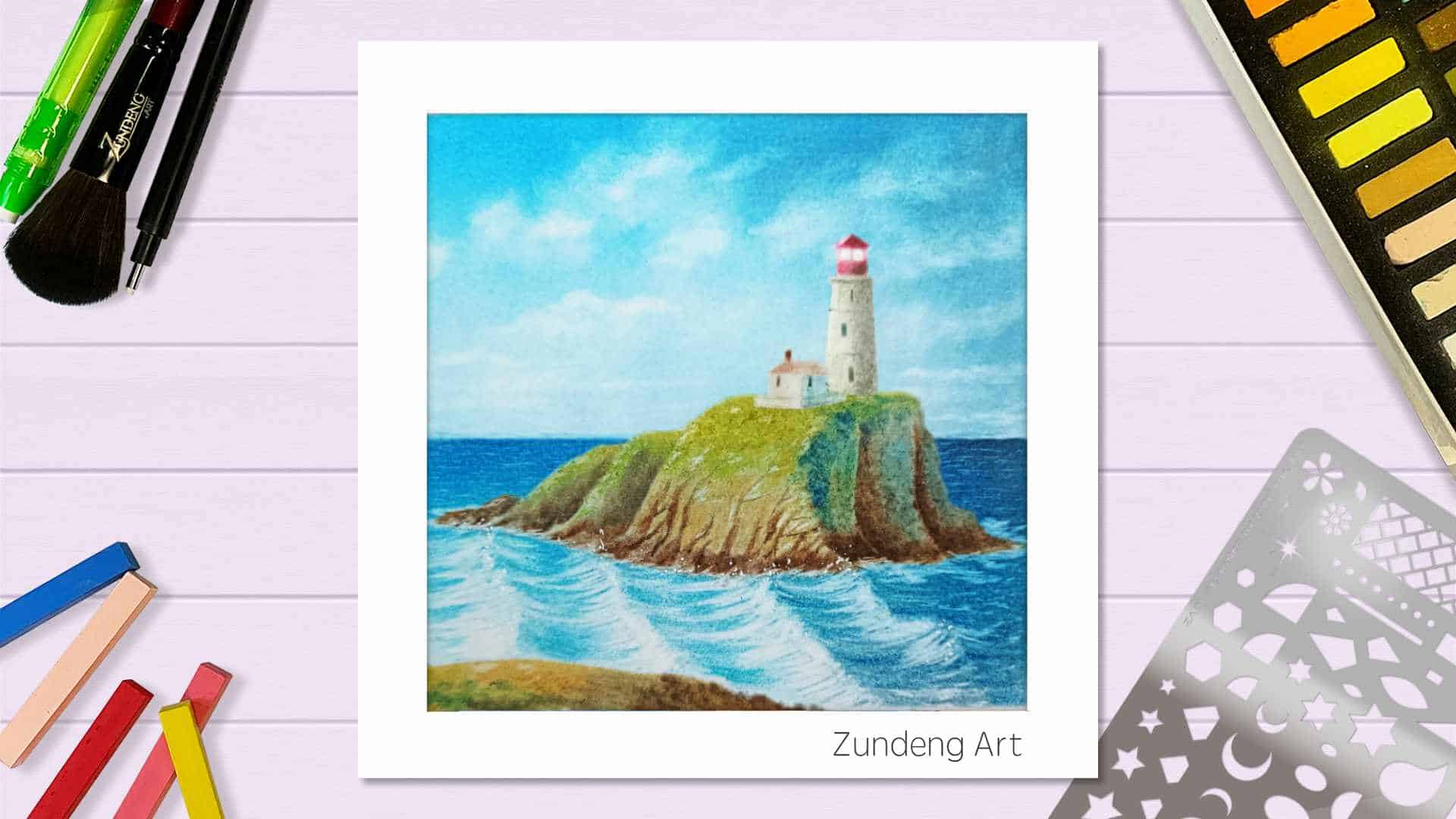 127 The Lighthouse – Pastel Nagomi Art