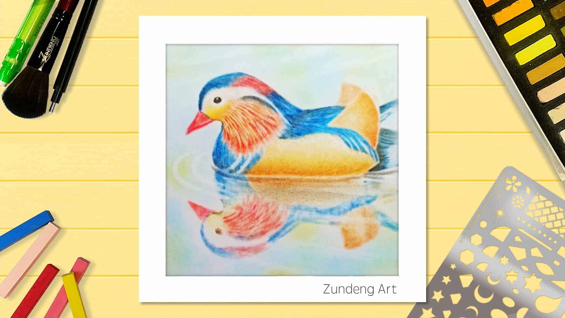 129 Mandarin Duck – Pastel Nagomi Art