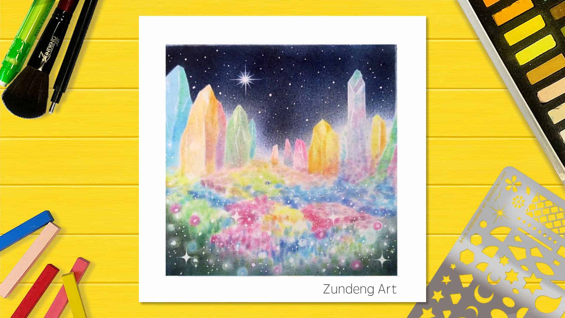 131 Crystal Garden – Pastel Nagomi Art