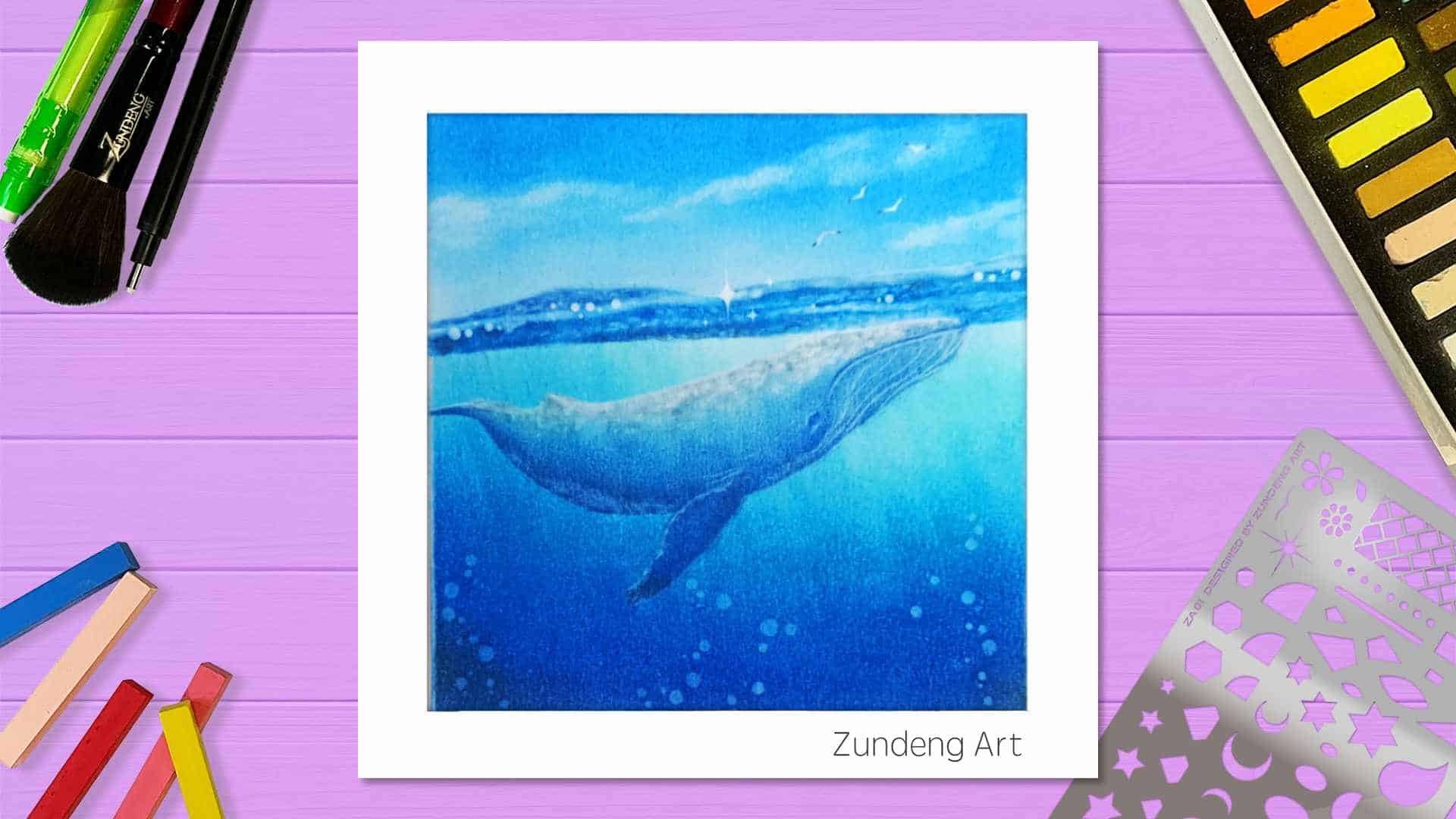 137 Whale – Pastel Nagomi Art