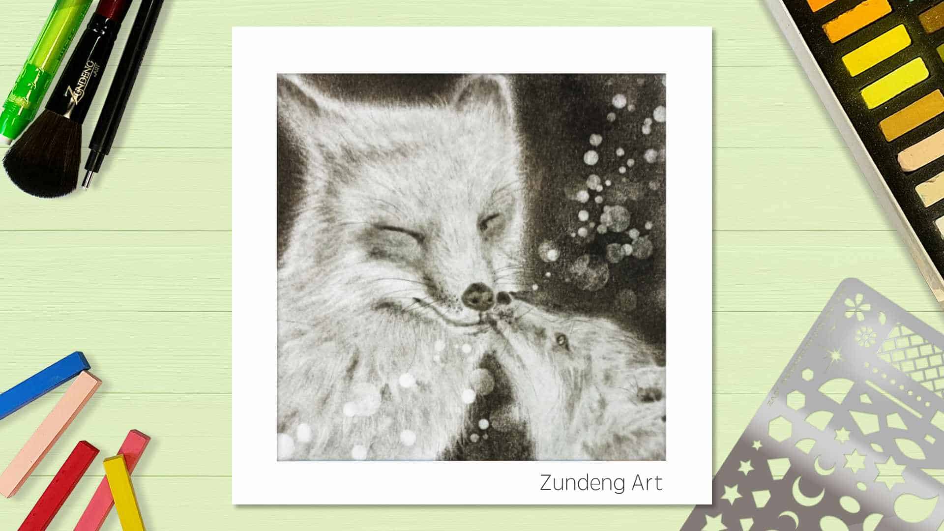 145 The Fox – Pastel Nagomi Art