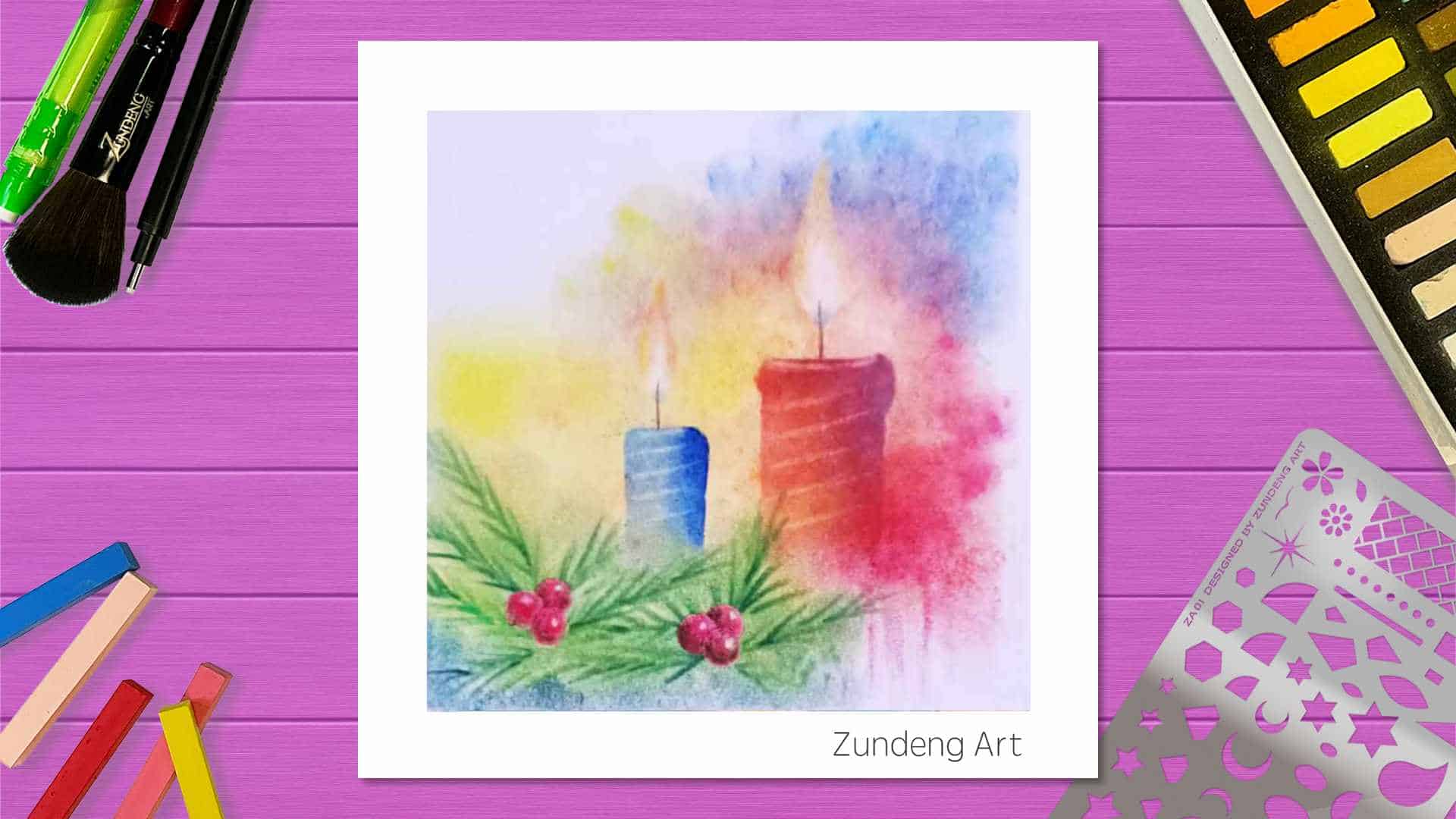 16 Candles of Hope – Pastel Nagomi Art