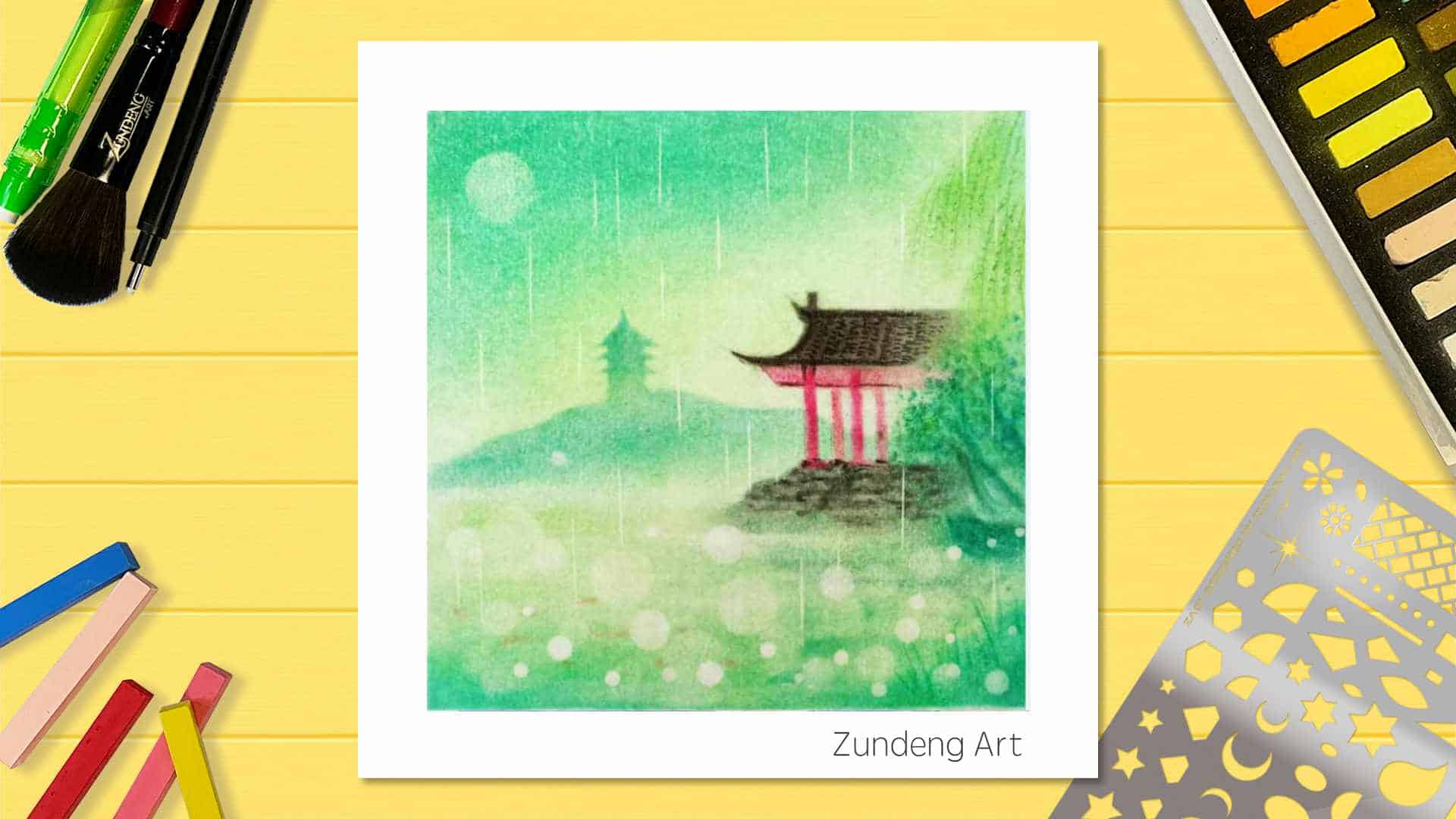21 The Rain Water – Pastel Nagomi Art