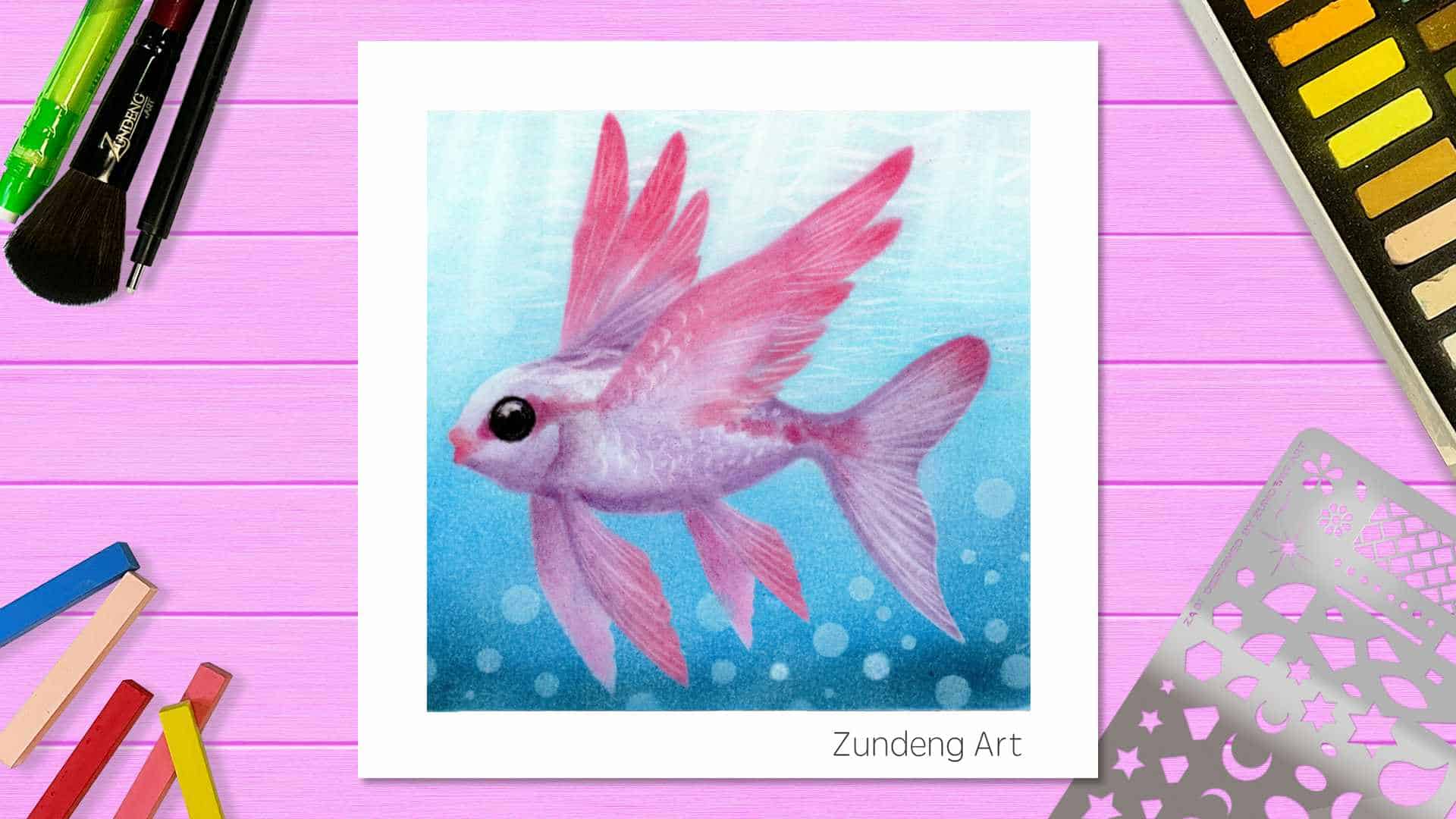32 The Flying Fish – Pastel Nagomi Art