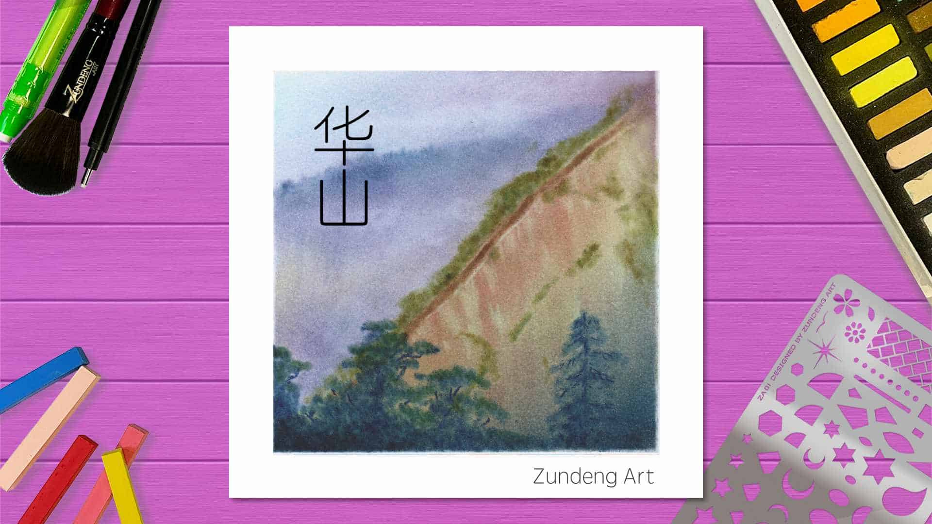38 The Mount Hua – Pastel Nagomi Art