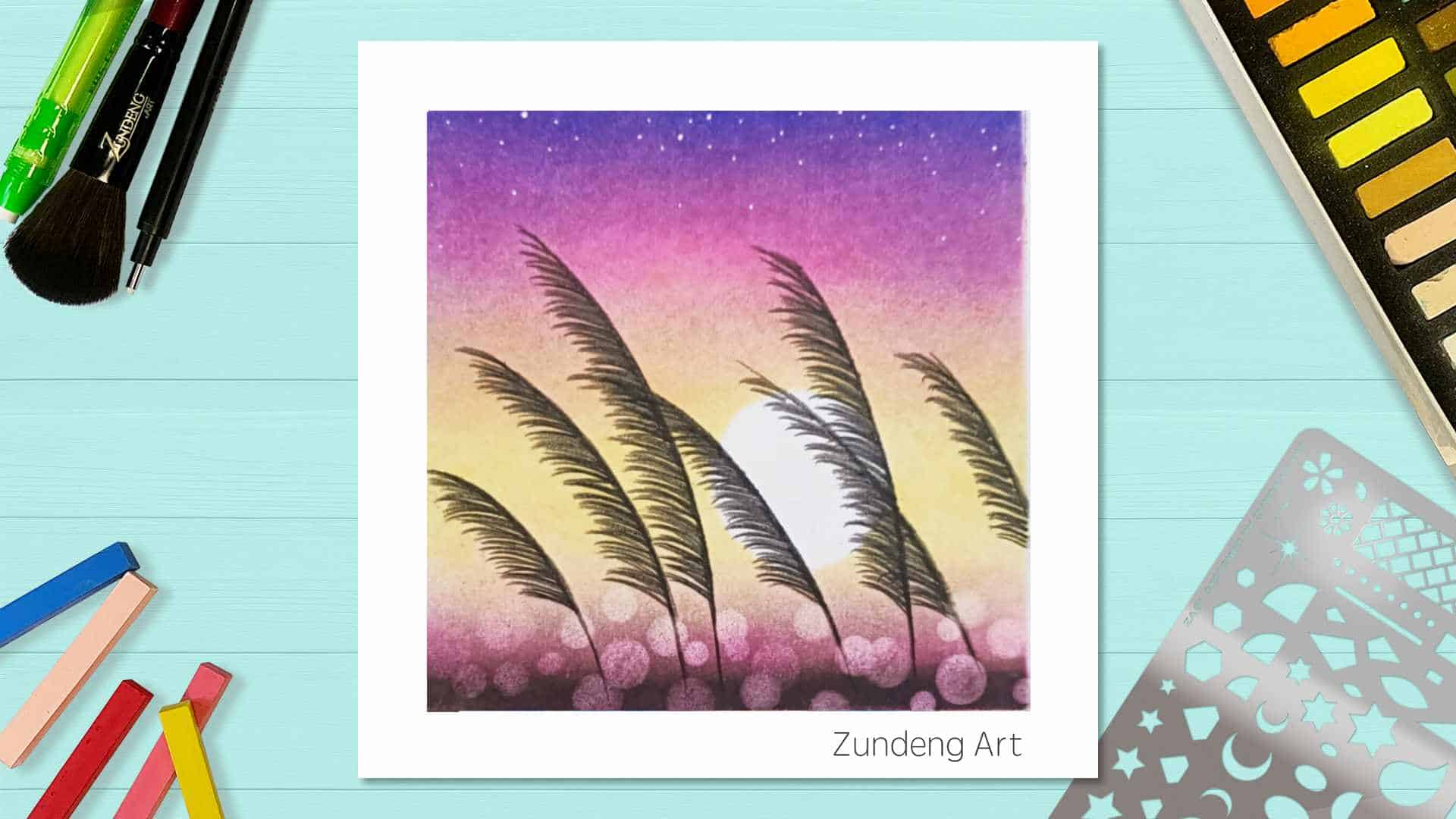 6 Romantic Sunset – Pastel Nagomi Art