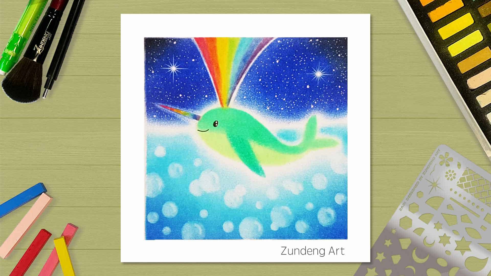 8 The Magical Narwhal – Pastel Nagomi Art