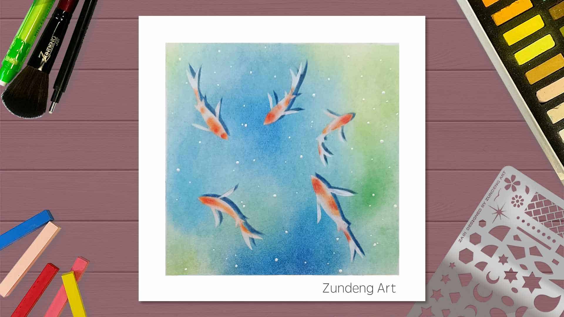 9 A Day In The Pond – Pastel Nagomi Art