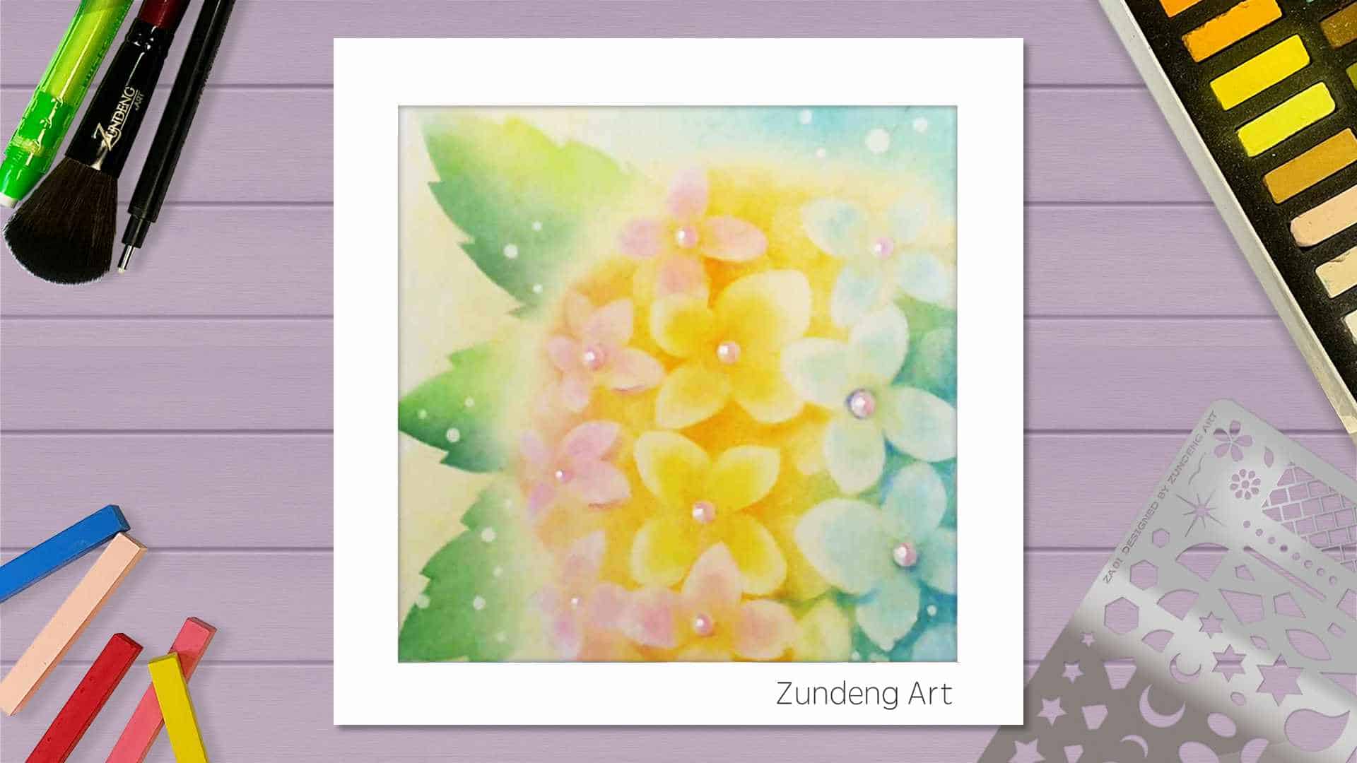 92 The Hydrangea – Pastel Nagomi Art