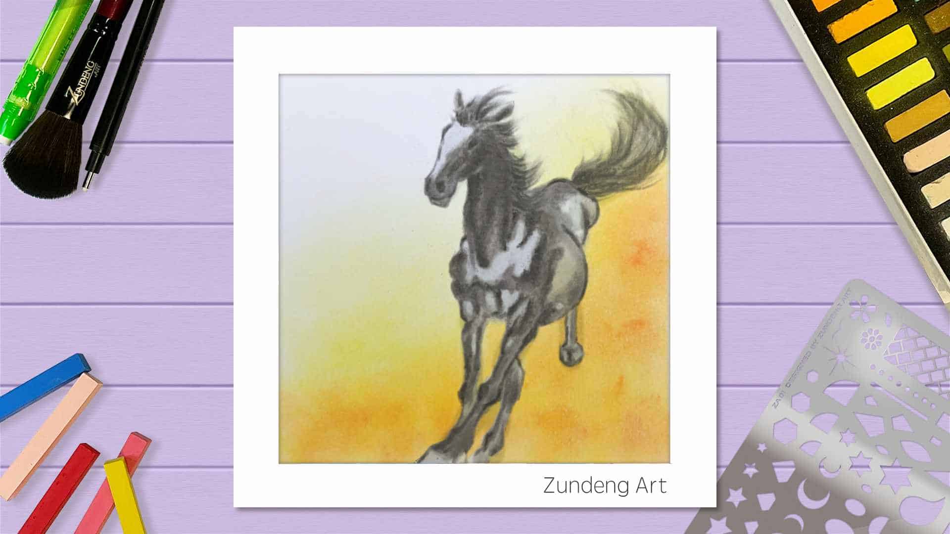 93 The Wu (Horse) – Pastel Nagomi Art