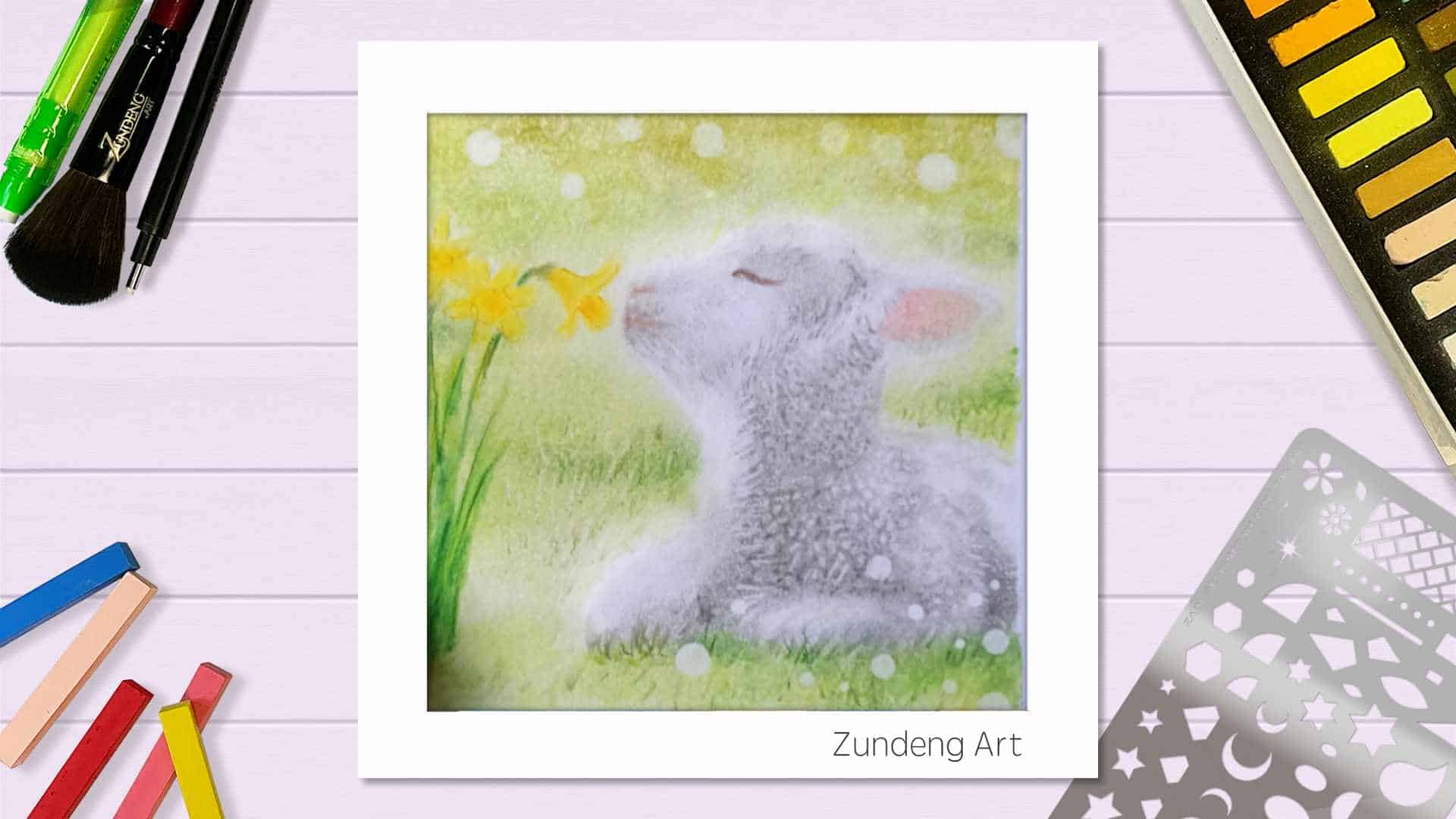 97 The Wei (Goat) – Pastel Nagomi Art