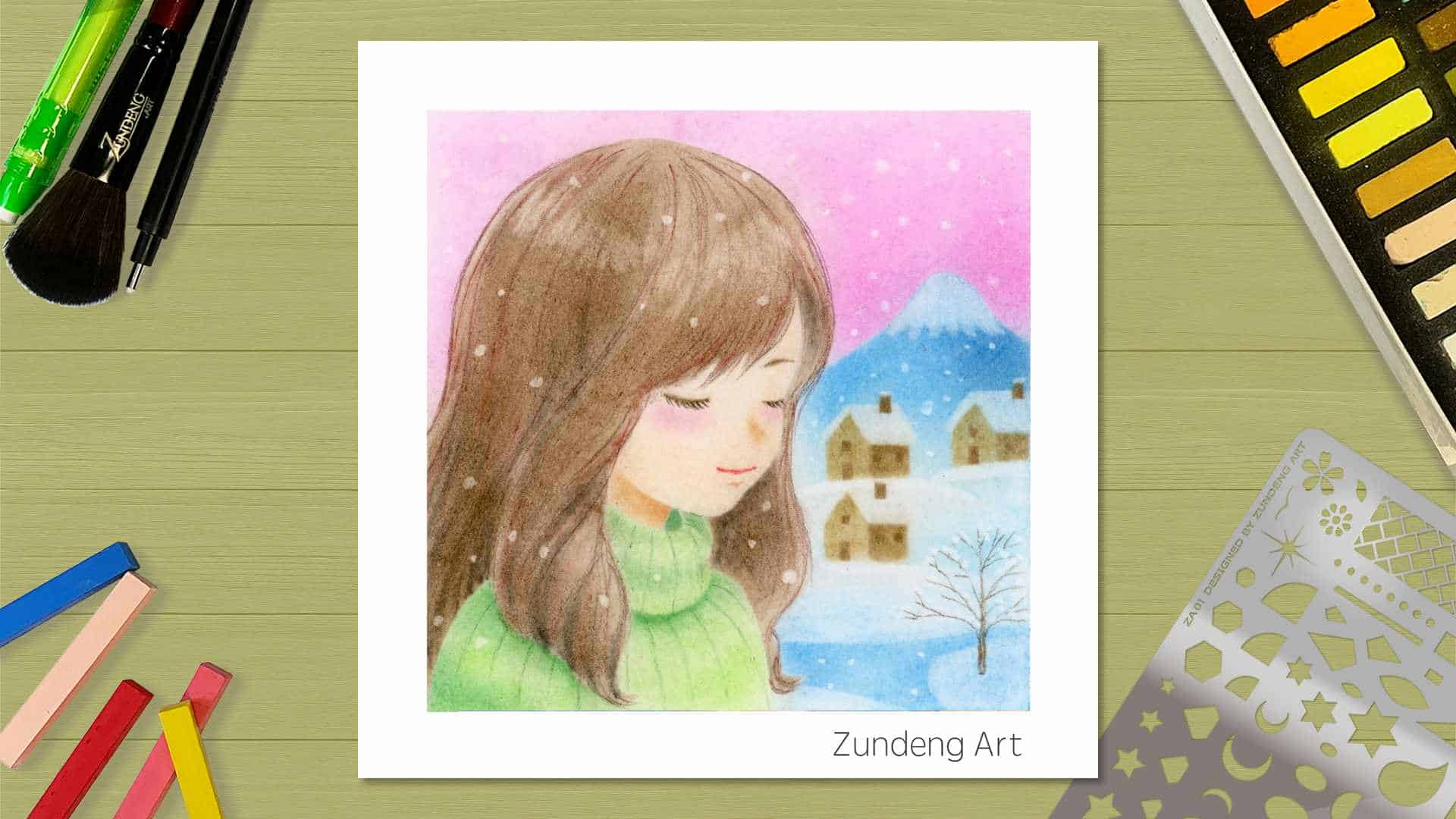 150 The Winter – Pastel Nagomi Art