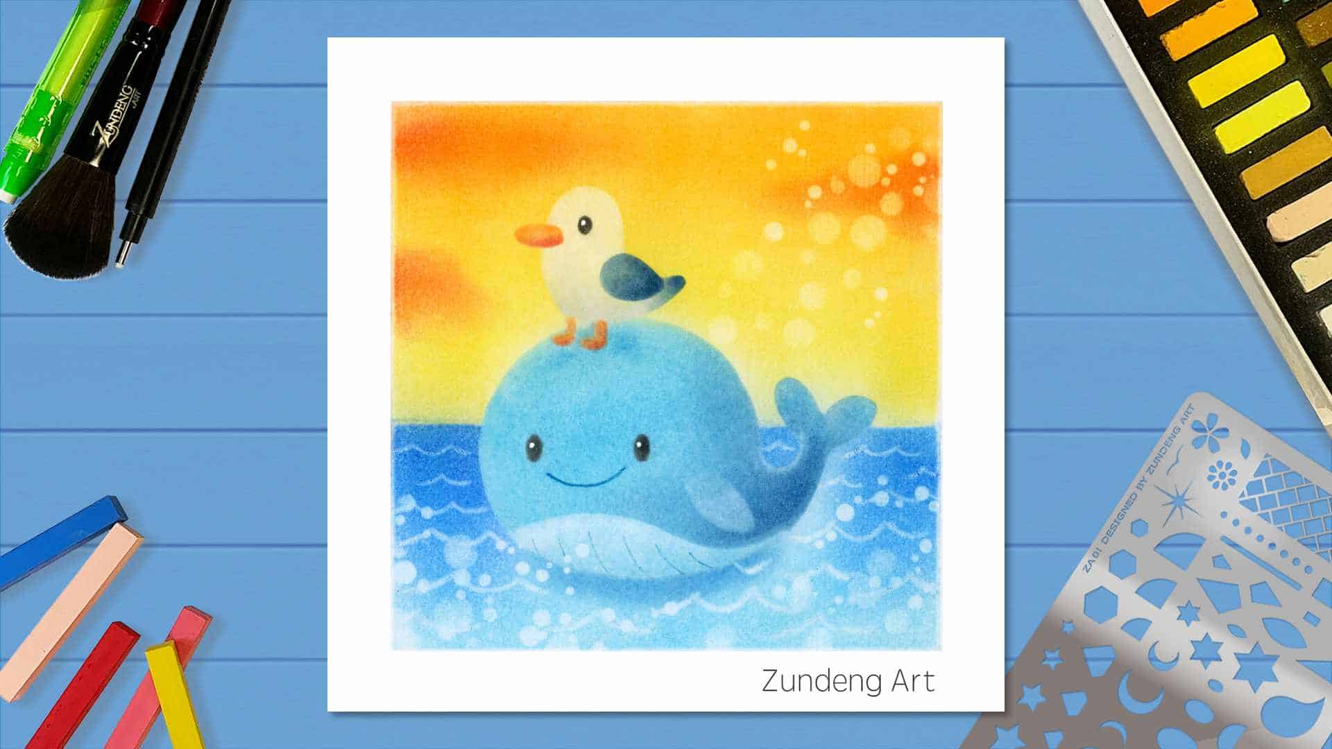 159 The Cute Whale – Pastel Nagomi Art